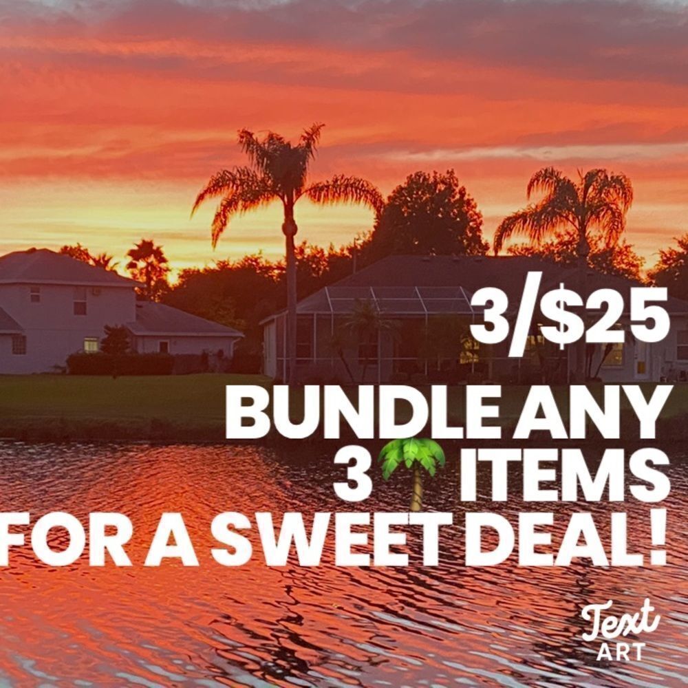 M Bundle 3 🌴 Items for $25